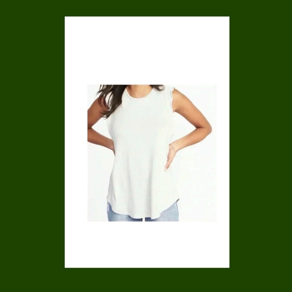 💥Old Navy Ruffle Sleeve Olive Top S